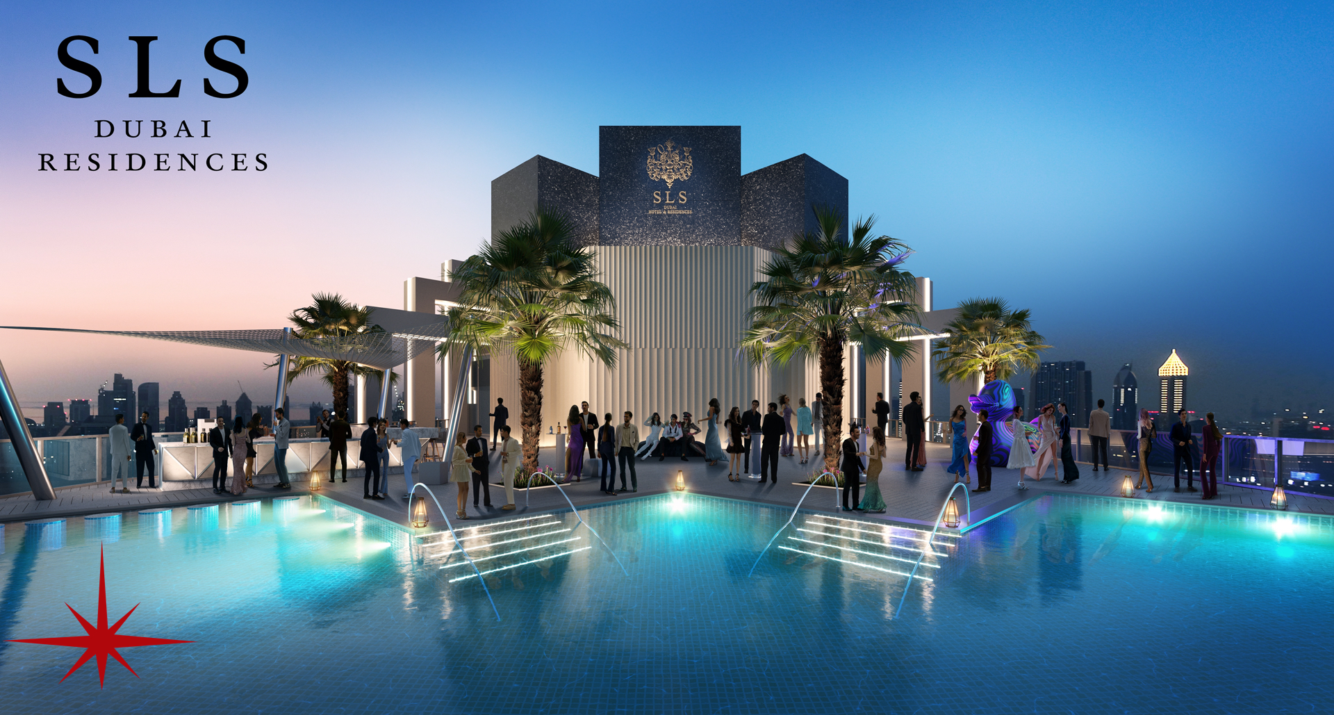 Отдых на море 2023 оаэ. SLS Dubai Hotel Residences. SLS Dubai.